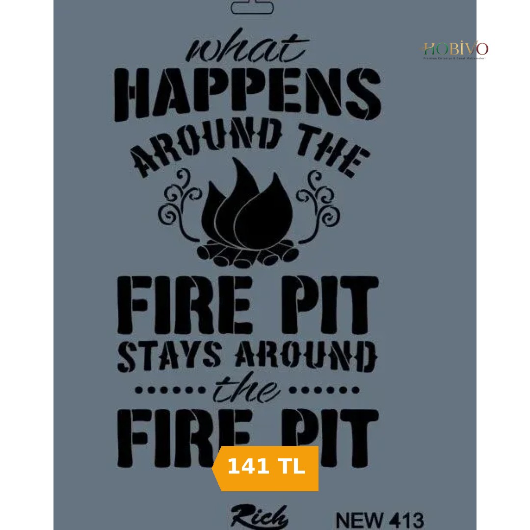 Rich Stencil Boyama Şablonu 25x35 cm. NEW-413