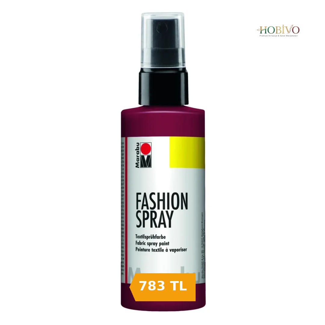 Marabu Fashion Sprey Kumaş Boyası 100 ml. BORDO