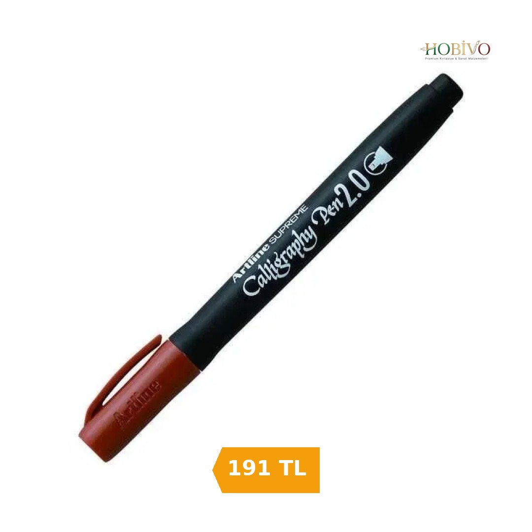 Artline Supreme Kaligrafi Kalemi 2.0 mm. Sepia (Kahverengi)