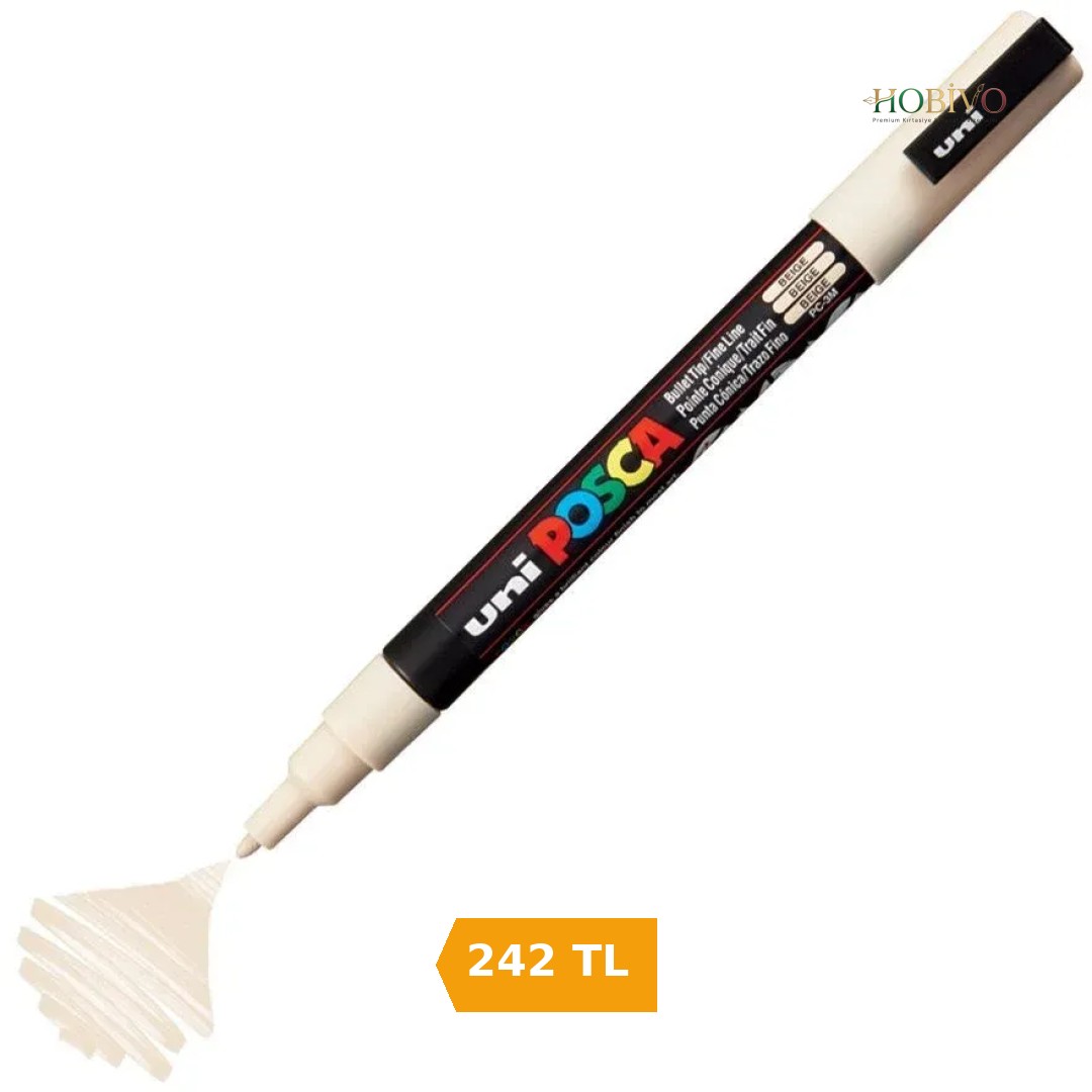 Uni Posca PC-3M Boyama Markörü 0.9-1.3 mm. BEJ