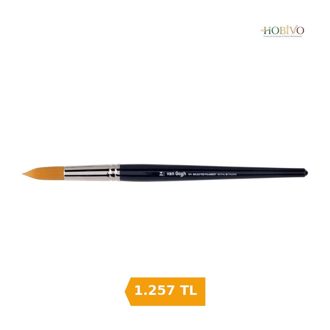 Talens Van Gogh 191 Seri Yuvarlak Uçlu Sulu Boya Fırçası No: 24