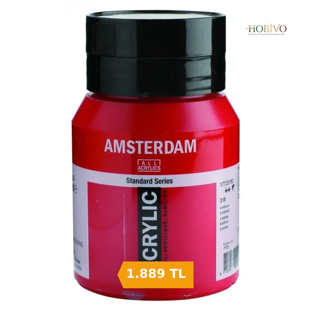Talens Amsterdam Akrilik Boya 500 ml. 318 Carmine