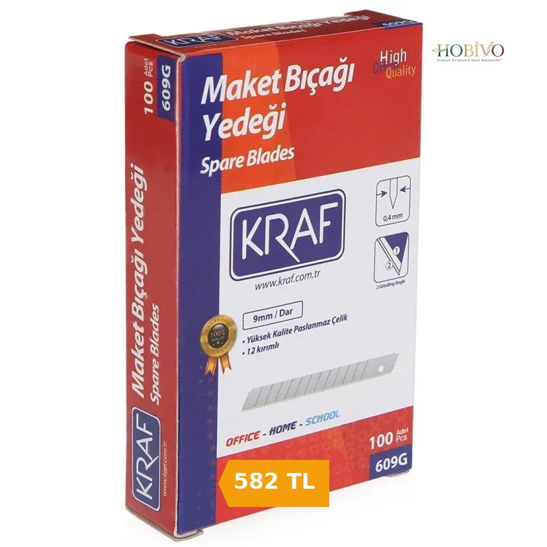 Kraf Maket Bıçağı Yedeği Dar 100